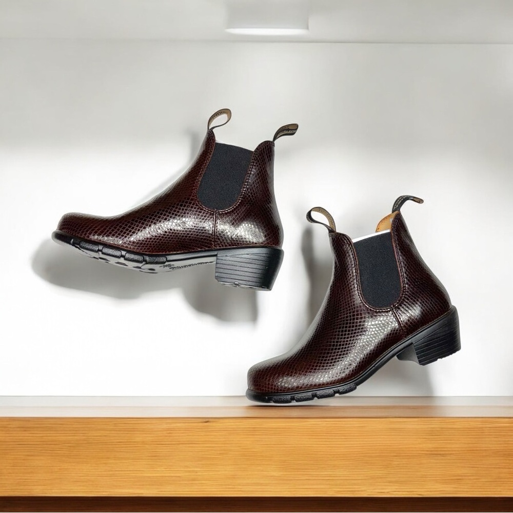 Oxblood Lizard New in Box Women's BLUNDSTONE 2166 Boot, USA Size 8, UK Size 5.5